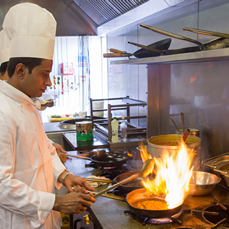 Chef's Preparing Meal – Rose Indienne