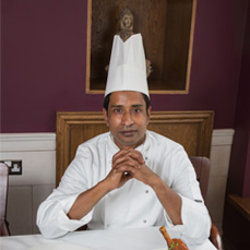 Chef Displaying Two Main Dishes – Rose Indienne