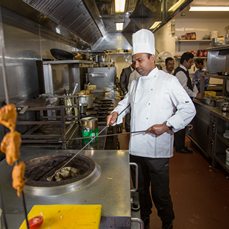 Chef Making Naan Bread – Rose Indienne